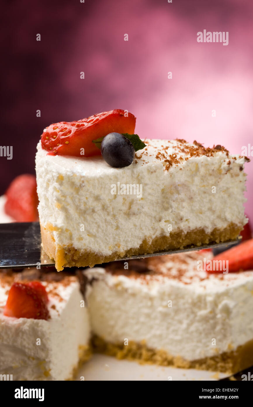 Cake with Strawberries Stock Photo - Alamy