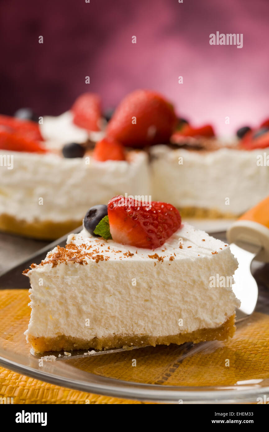 Cake with Strawberries Stock Photo - Alamy