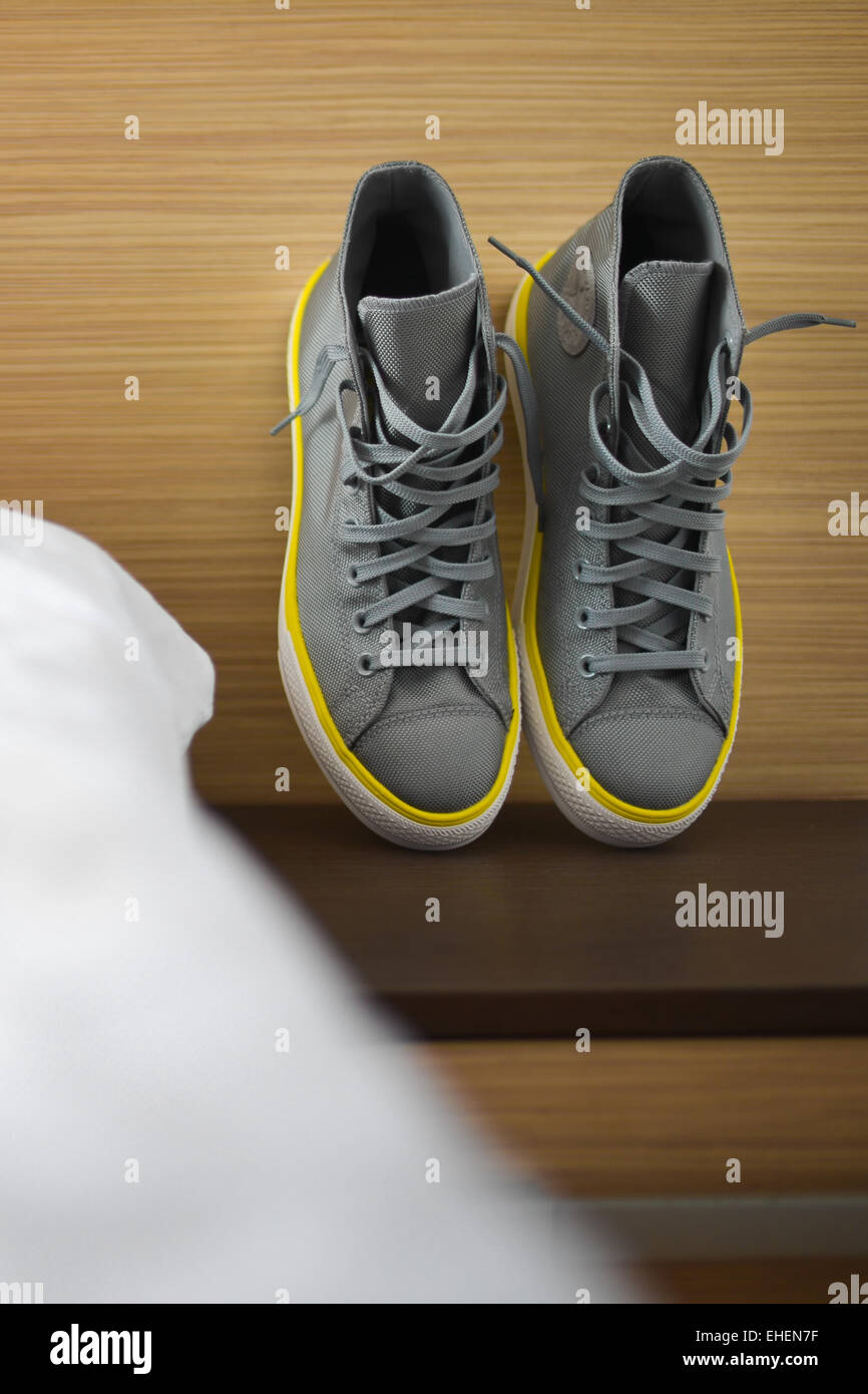 Gray sneakers hires stock photography and images Alamy