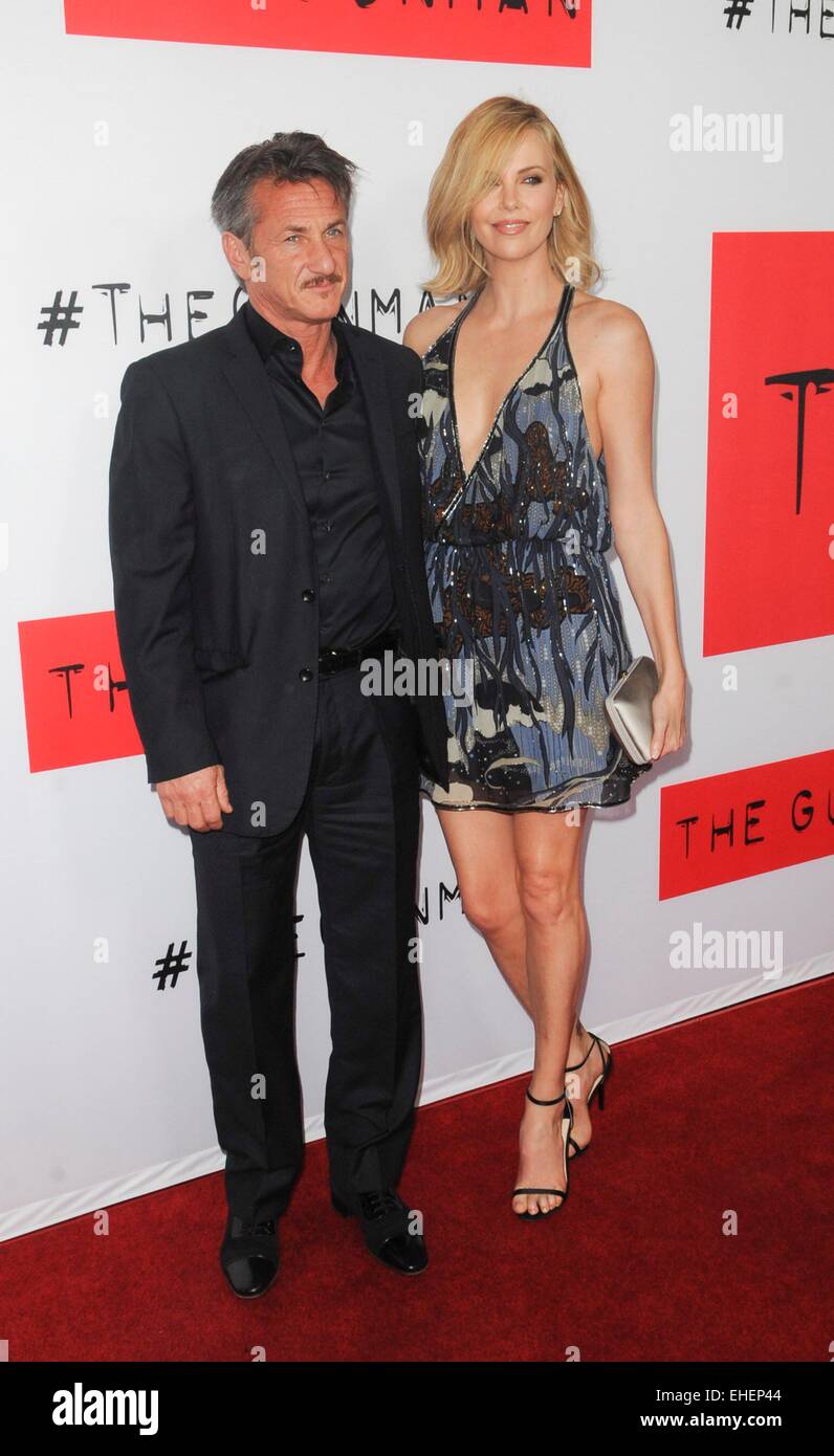 Los Angeles, CA, USA. 12th Mar, 2015. Sean Penn, Charlize Theron at arrivals for THE GUNMAN Premiere, Regal Cinemas LA Live, Los Angeles, CA March 12, 2015. Credit:  Elizabeth Goodenough/Everett Collection/Alamy Live News Stock Photo