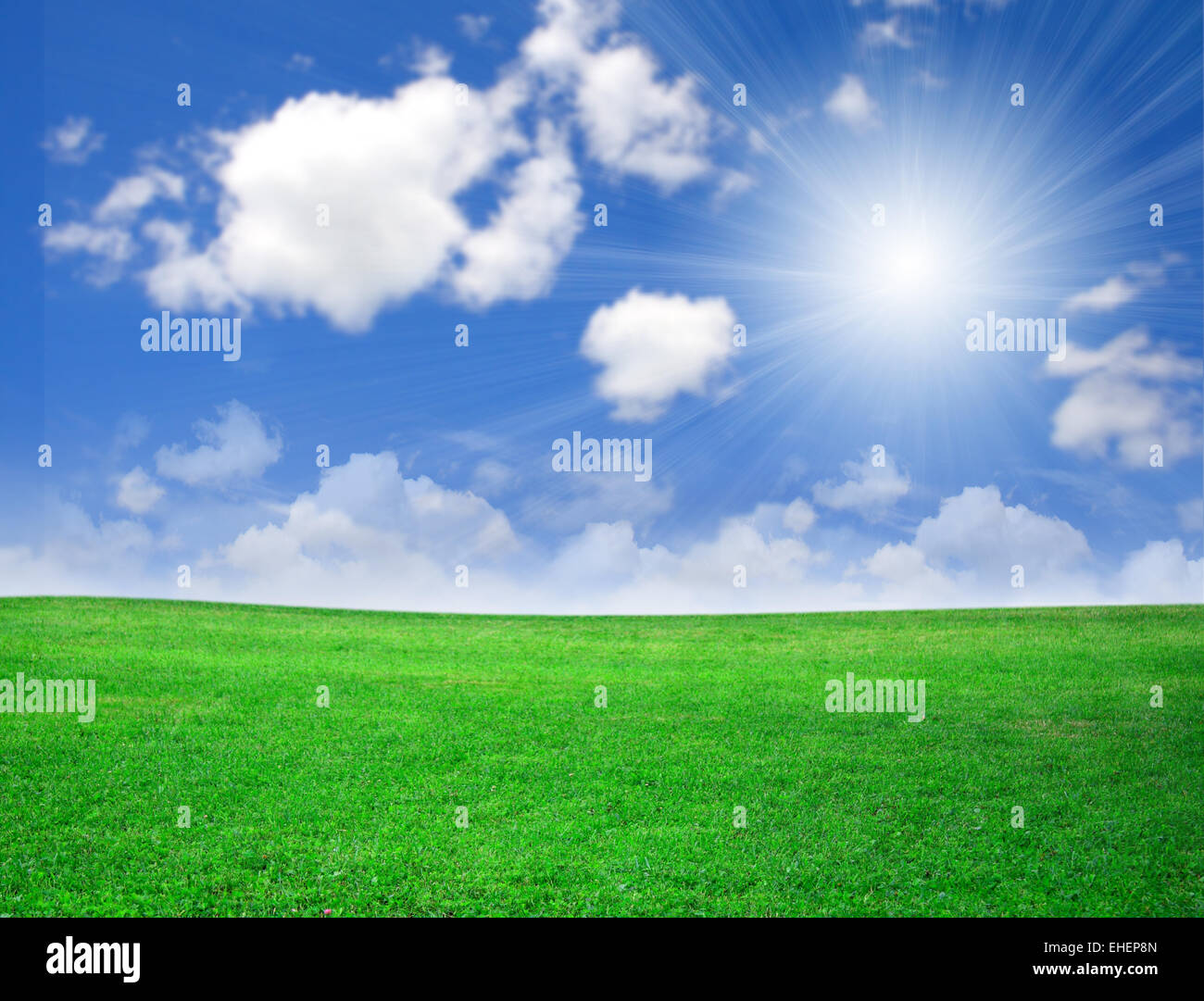 Green field beautiful Stock Photo - Alamy