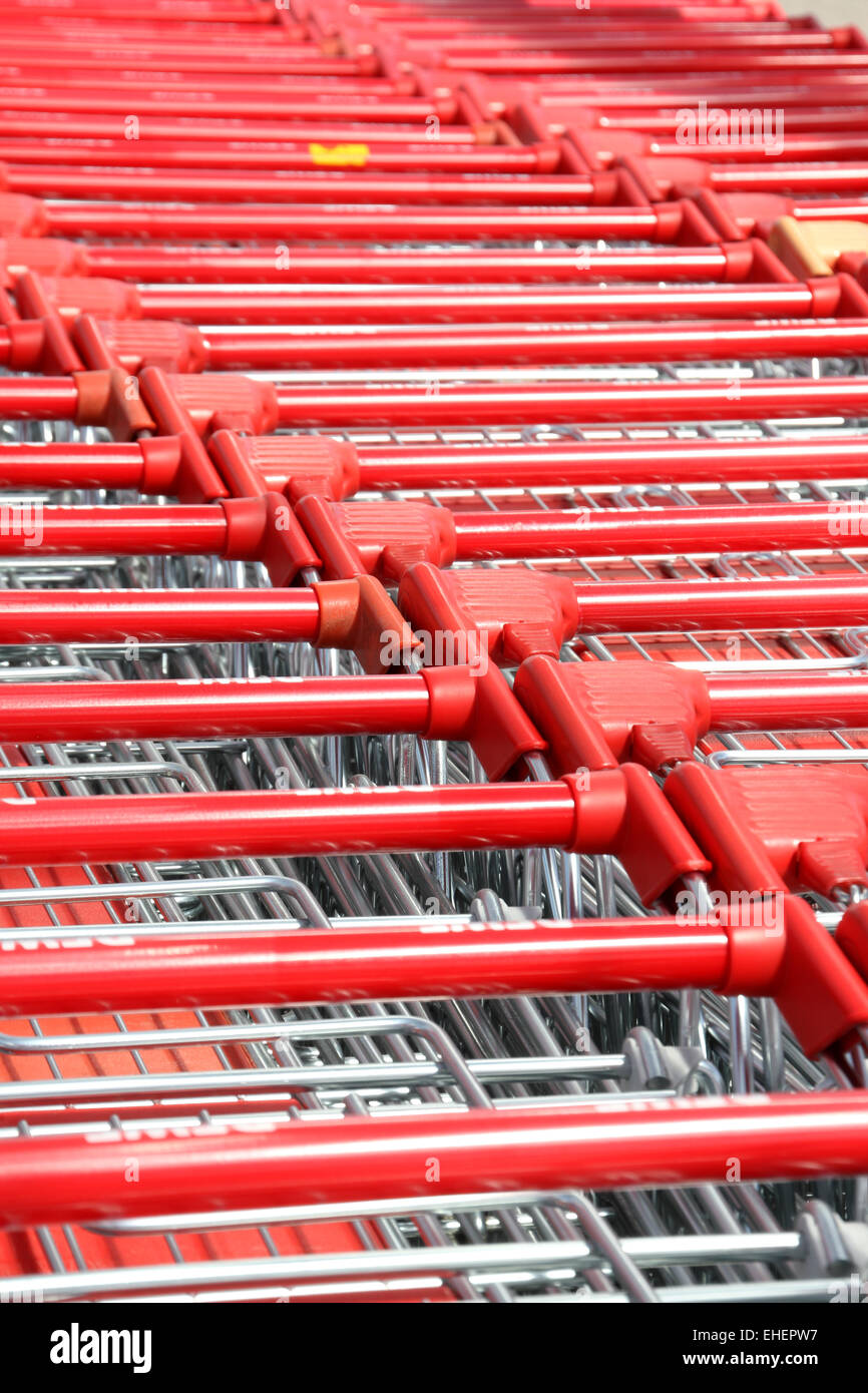 shopping carts Stock Photo