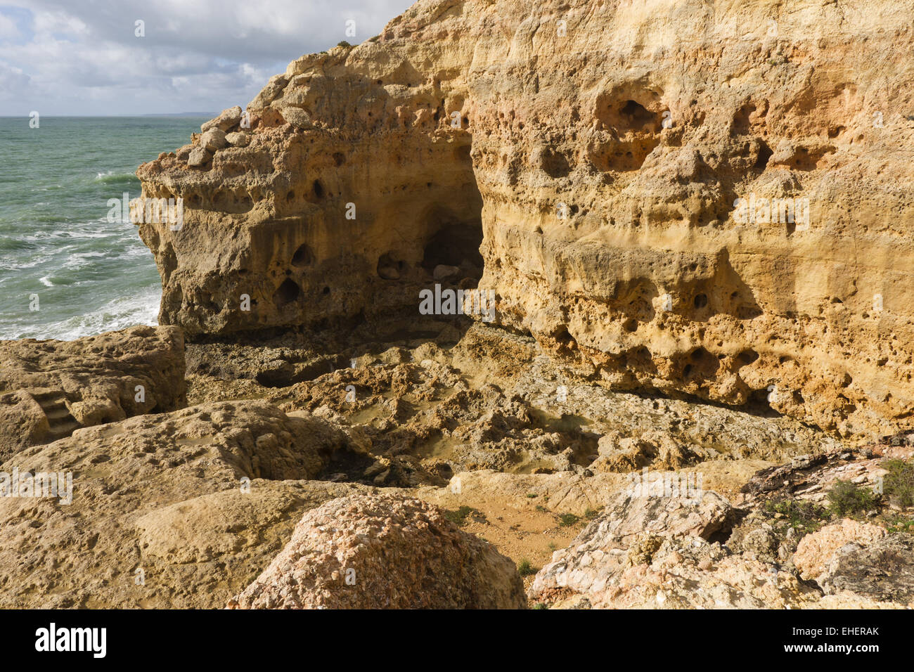 Rock formations of Algar Seco Stock Photo - Alamy