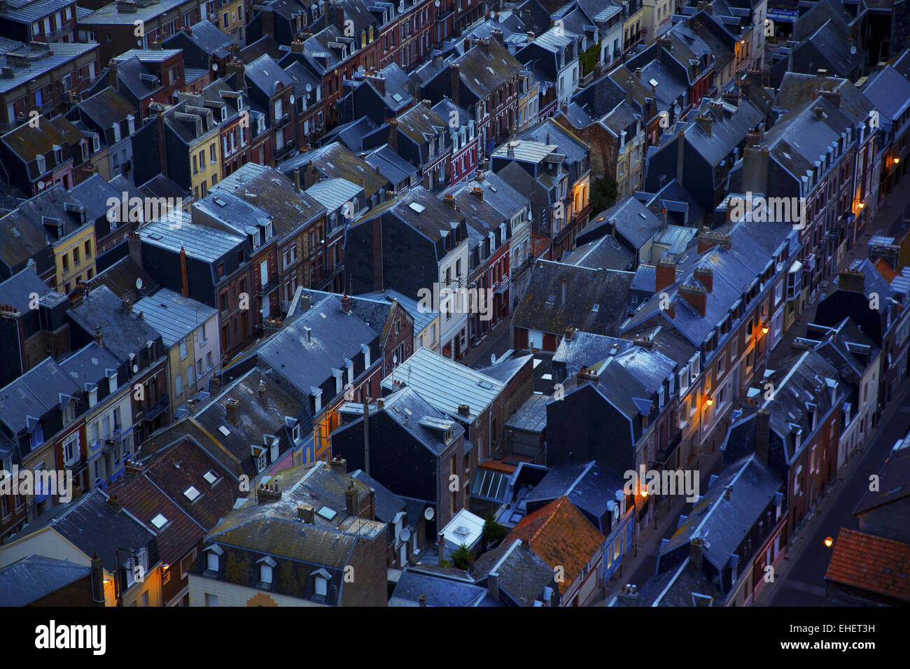 street lines, Le Treport, Normandy, France Stock Photo