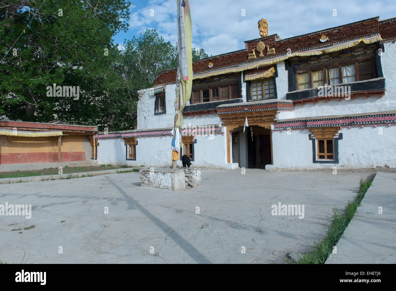 View From The Outside Sani Gompa Stock Photo Alamy