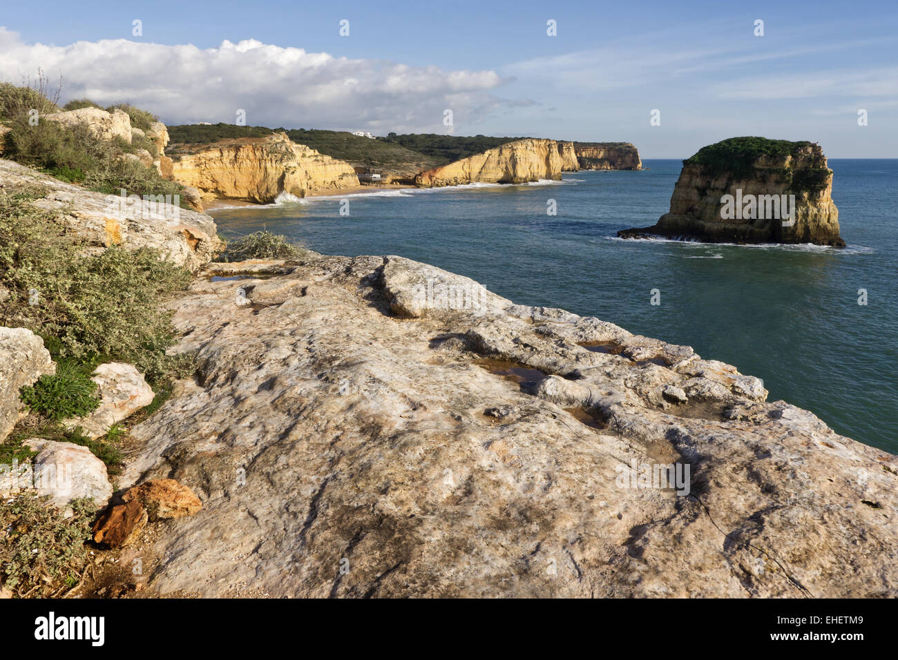 Coasts sections in Ferragudo Stock Photo