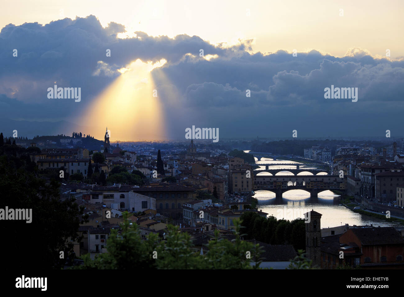 view of Florence, Tuscany, Italy Stock Photo