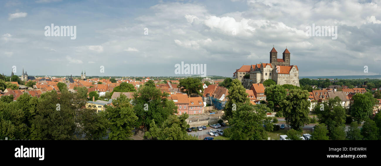 Panorama ftom Quedlinburg Stock Photo