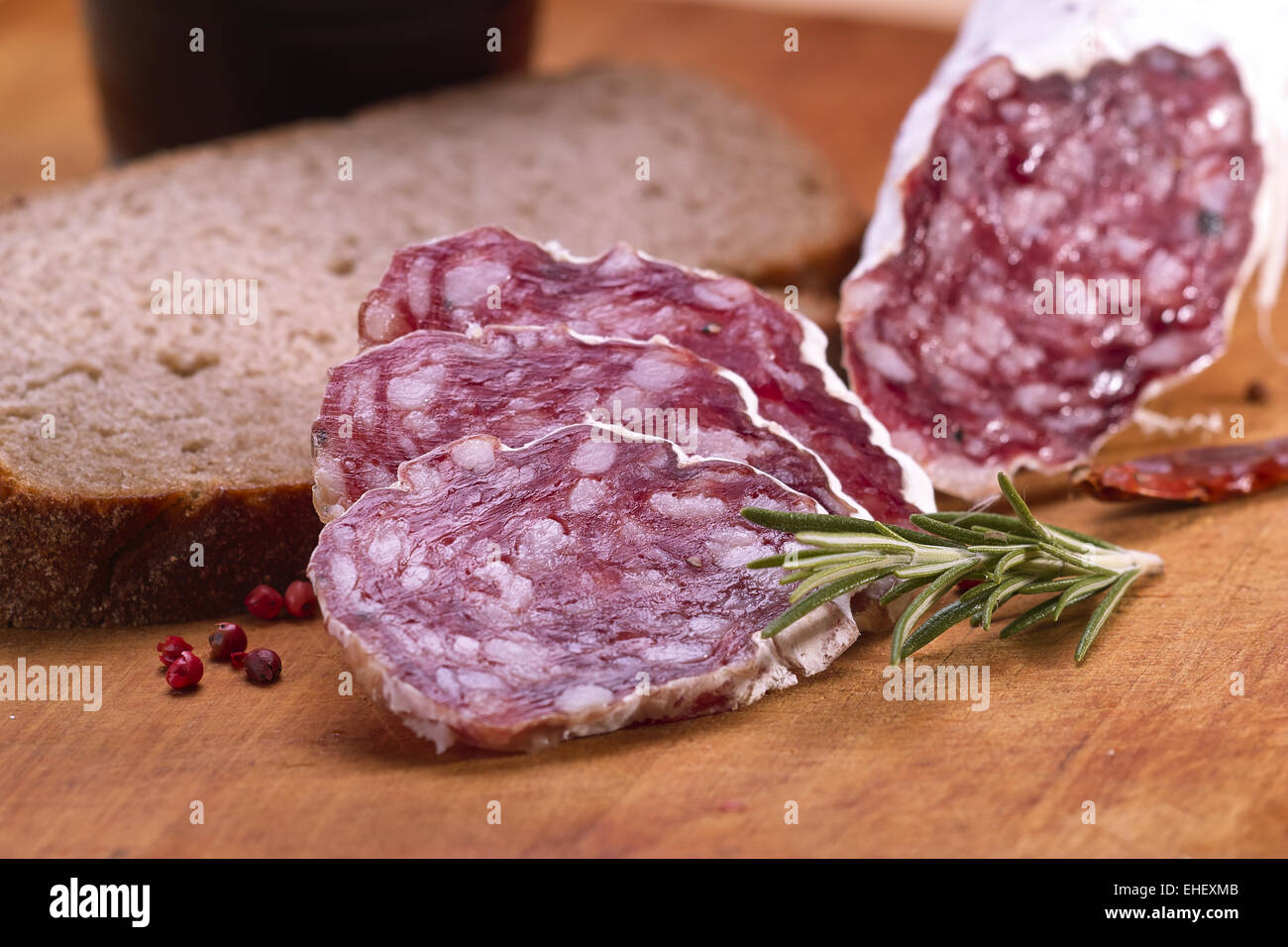 salami sausages Stock Photo