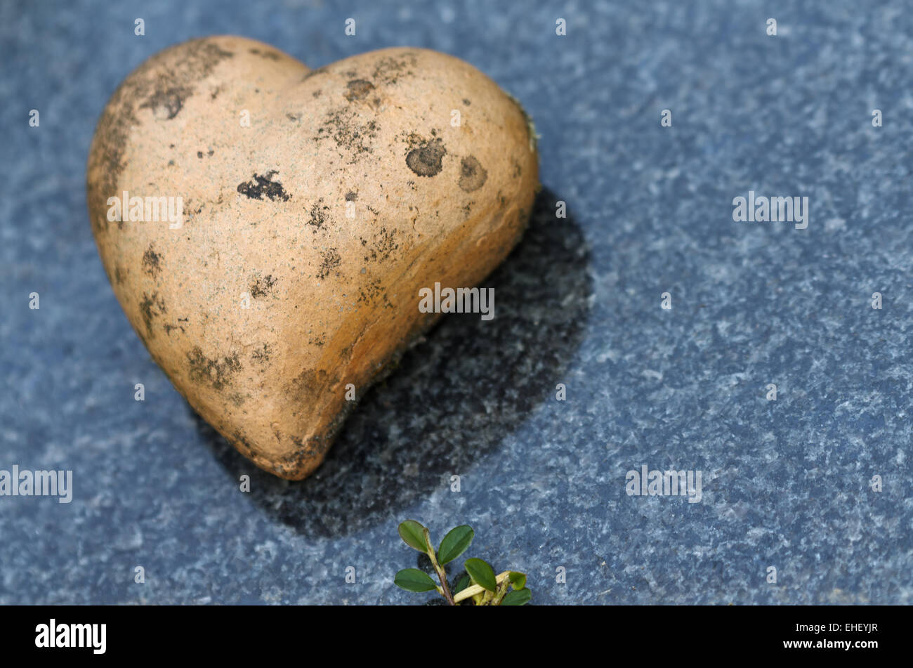Heart from Stone Stock Photo