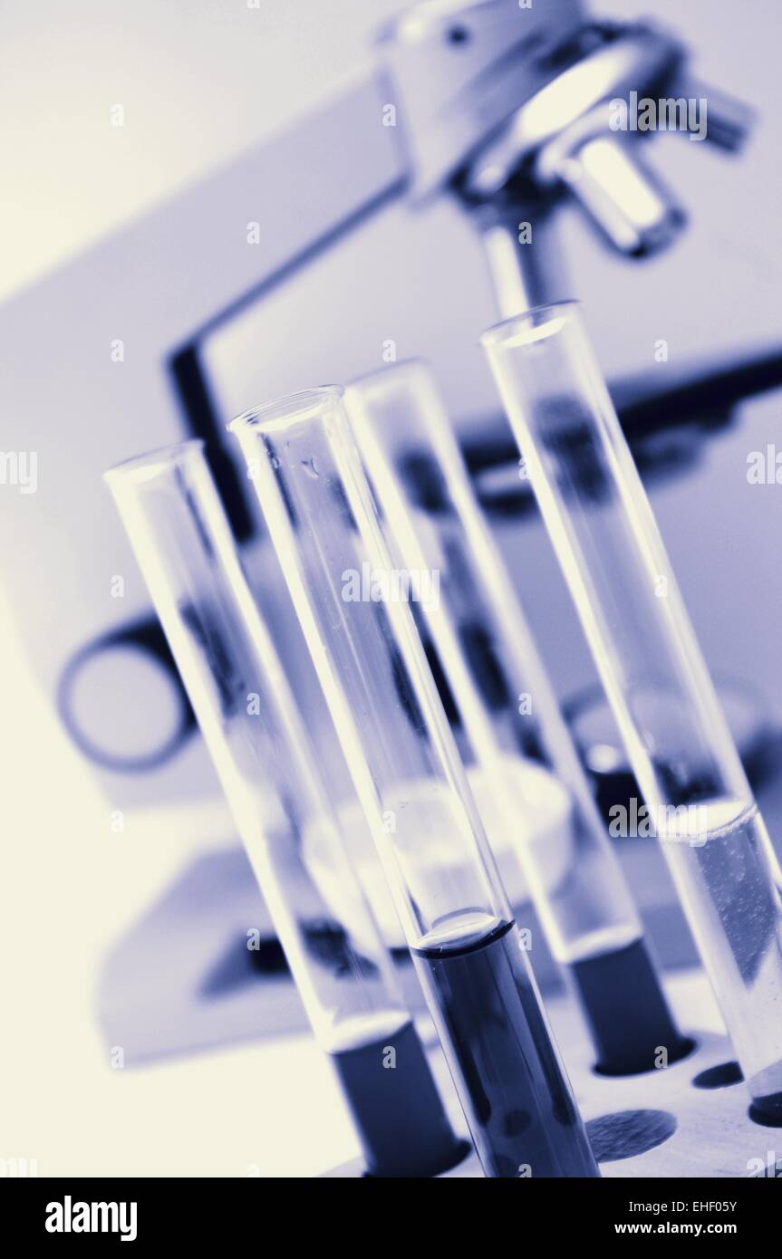 chemistry laboratory equipment, test tubes Stock Photo Alamy