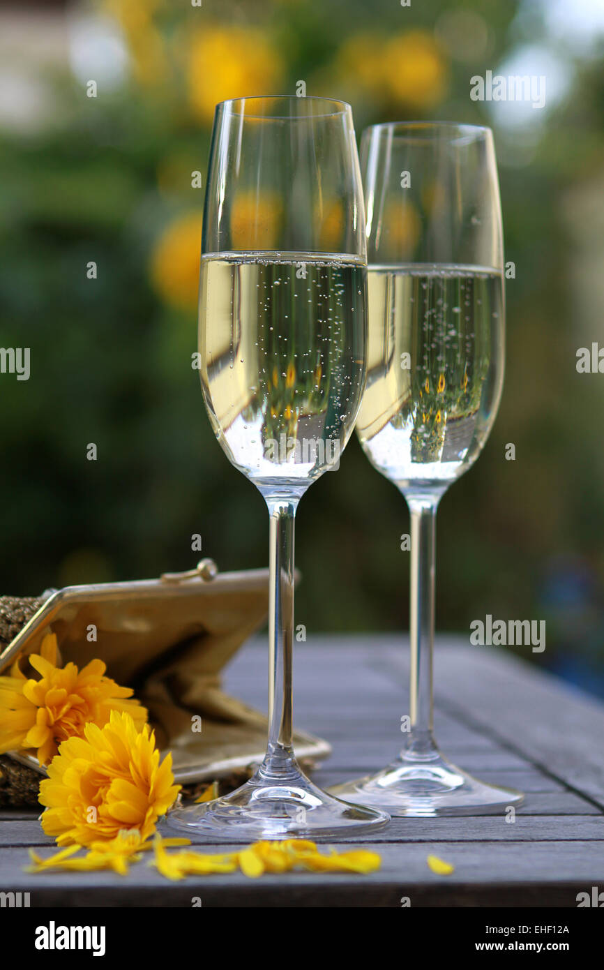 sparkling wine Stock Photo