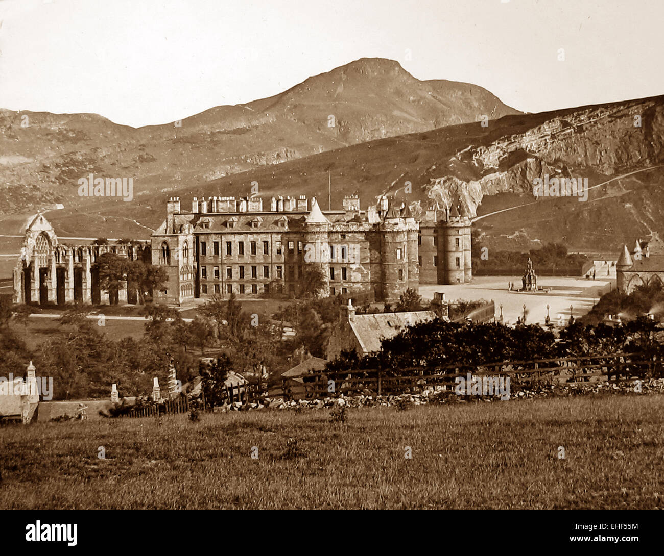 Holyrood Palace Edinburgh Scotland Victorian period Stock Photo