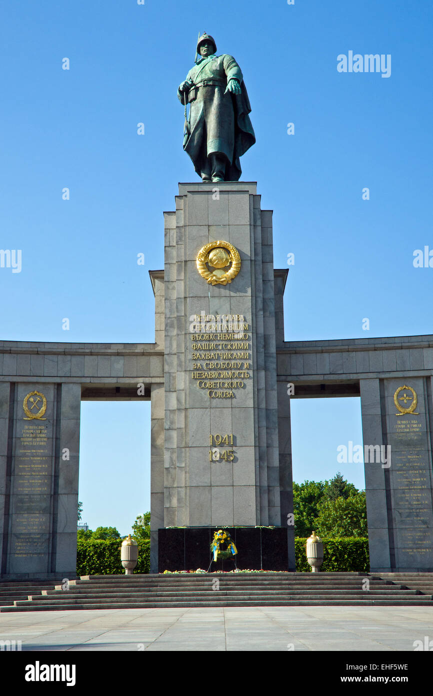 Soviet war memorial Stock Photo