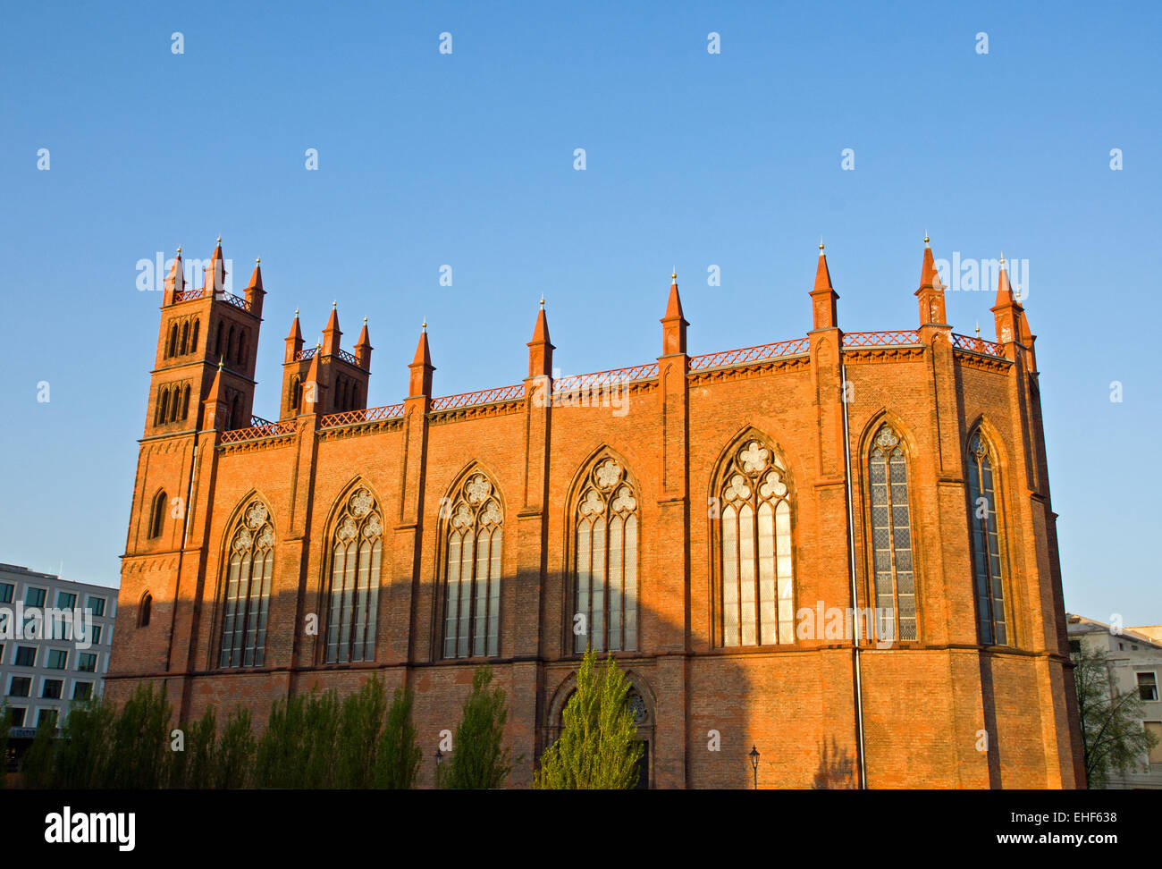 Friedrichswerdersche Kirche in Berlin Stock Photo