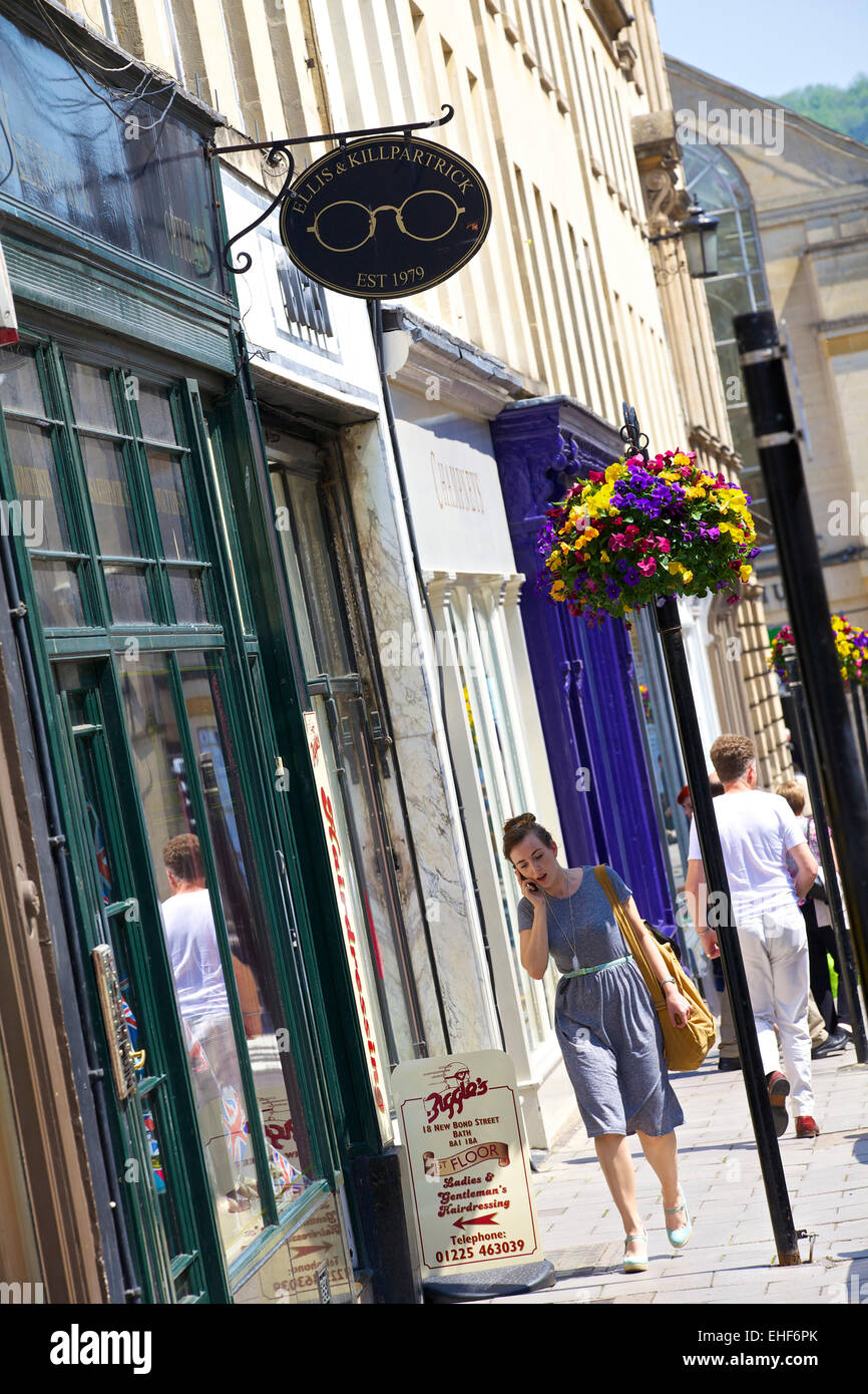 Shops in Bath, Somerset Stock Photo Alamy