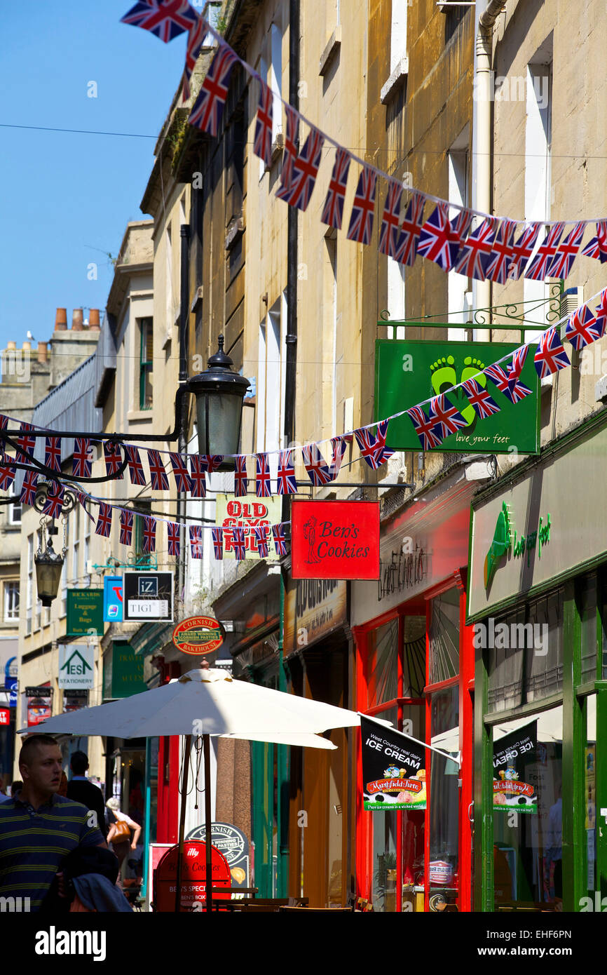 Shops in Bath, Somerset Stock Photo Alamy