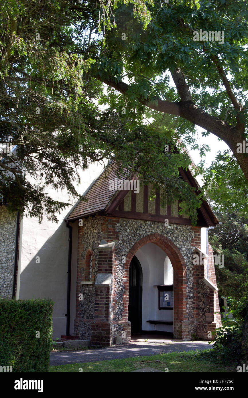 Surrey entrance outside exterior st agathas church hires stock