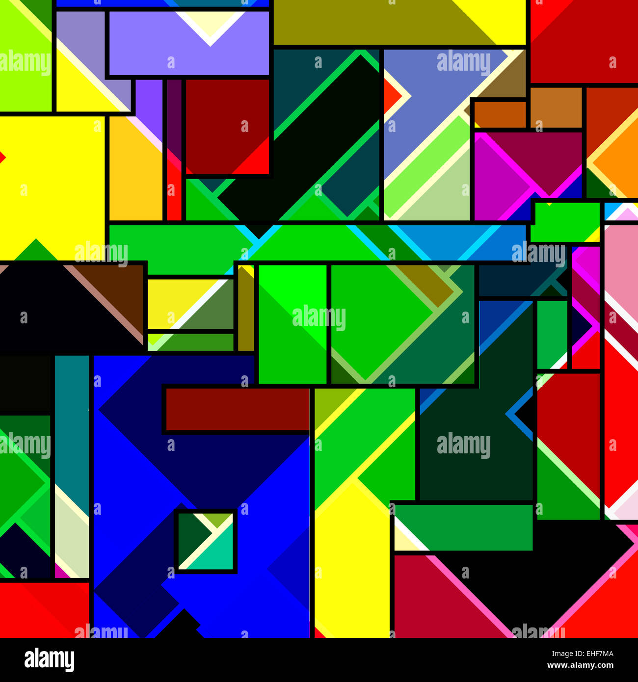 rectangular abstract pattern Stock Photo