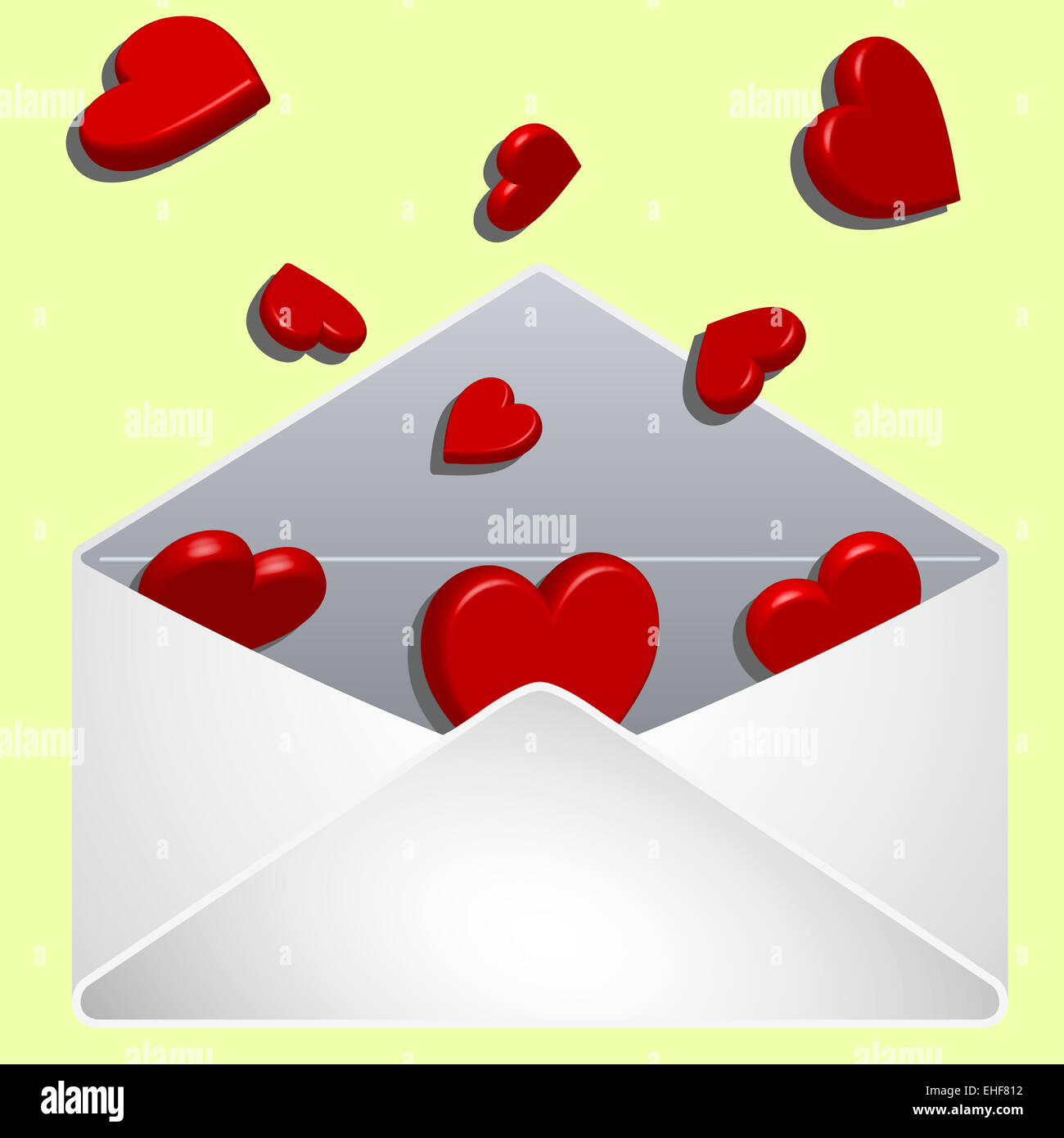envelope with love Stock Photo - Alamy