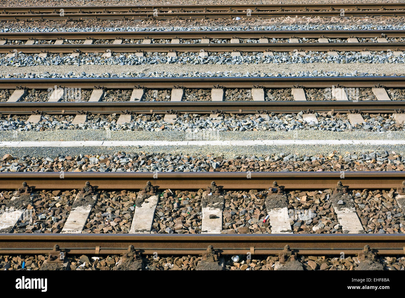 Parallel Railroad Tracks High Resolution Stock Photography and Images