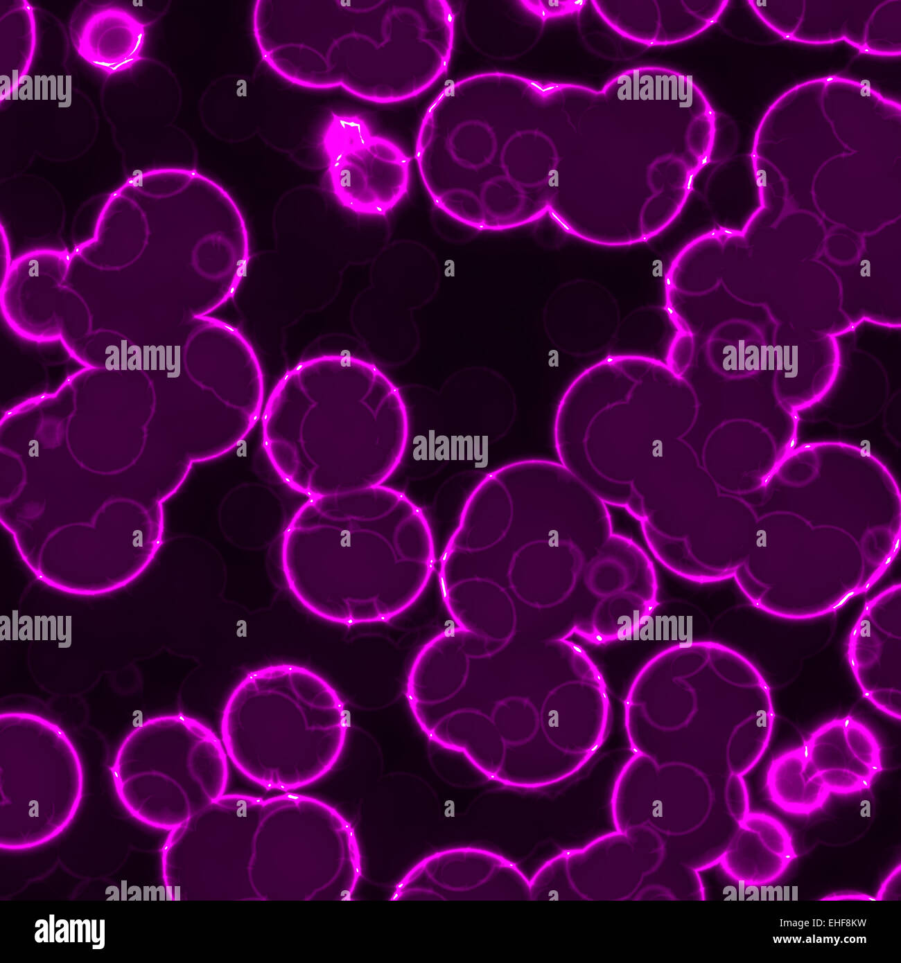 bacteria glowing purple Stock Photo