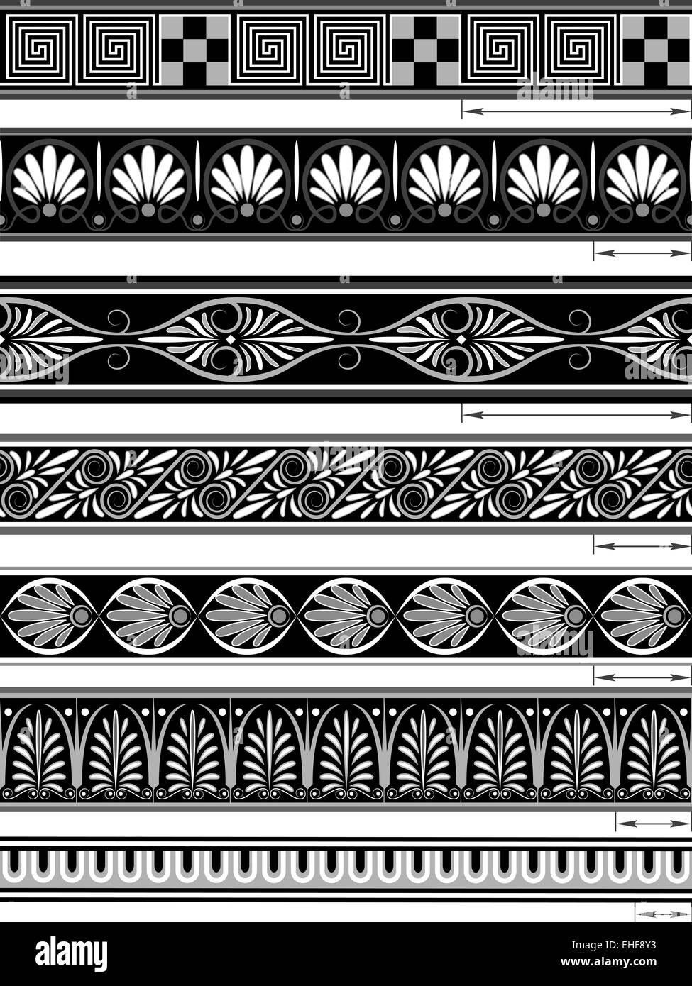 seamless ornaments in the Greek Stock Photo Alamy