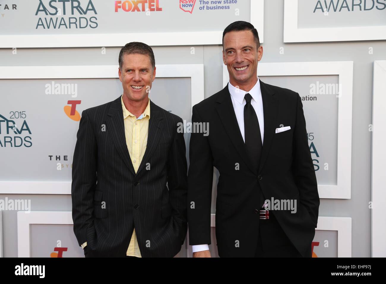 Sydney, Australia. 12 March 2015. The ASTRA Awards recognise the best in subscription television. Celebrities arrived on the red carpet at The Star in Sydney, Australia. Credit:  Richard Milnes/Alamy Live News Stock Photo
