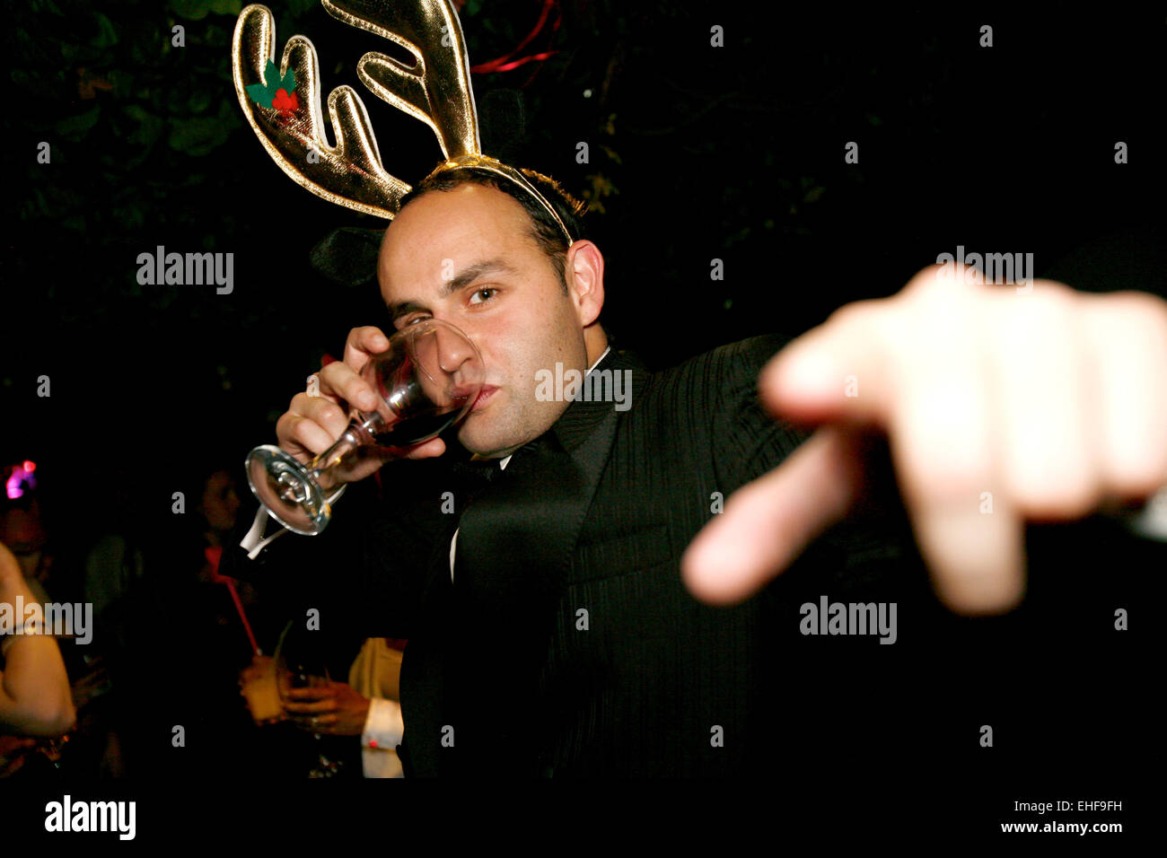 Christmas party at The Rainforest cafe London Stock Photo - Alamy