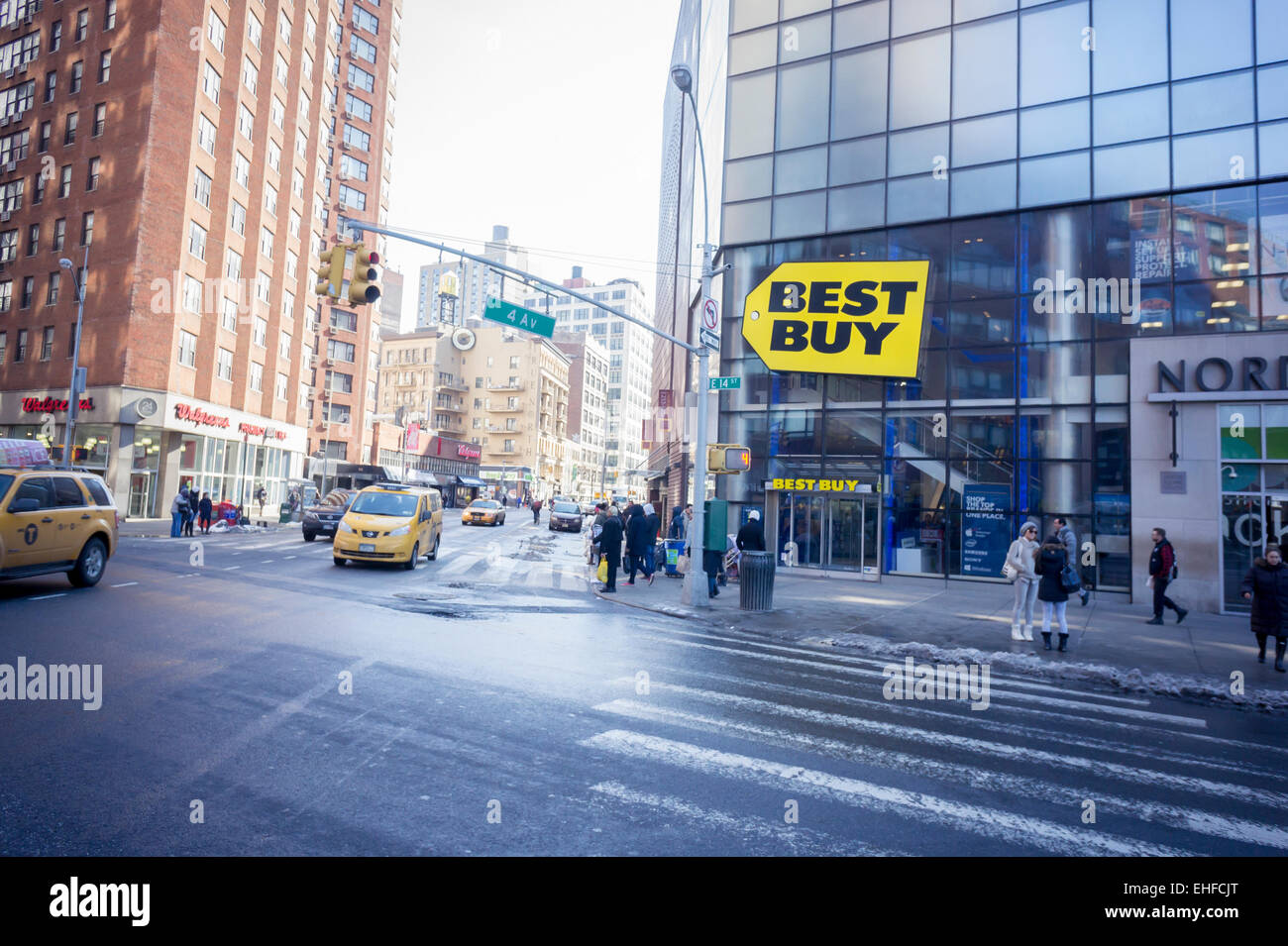 The Best Buy electronics store in Union Square in New York on Monday, March 2, 2015. Best Buy