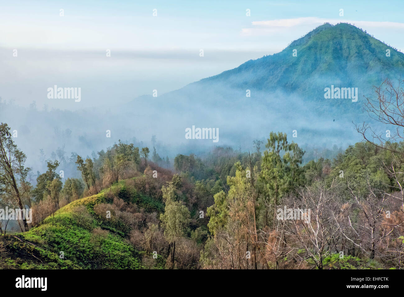 Volcano Ridge View of volcanic ridge in Java, Indonesia Stock Photo - Alamy