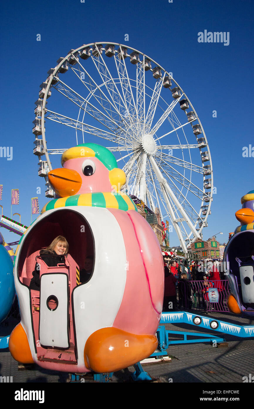 Winter Wonderland Christmas fair Hyde Park London Stock Photo Alamy