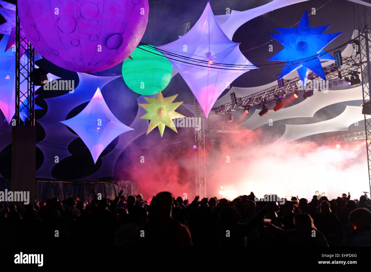 The WOW tent in the Dance Village at Glastonbury festival Thursday 23rd