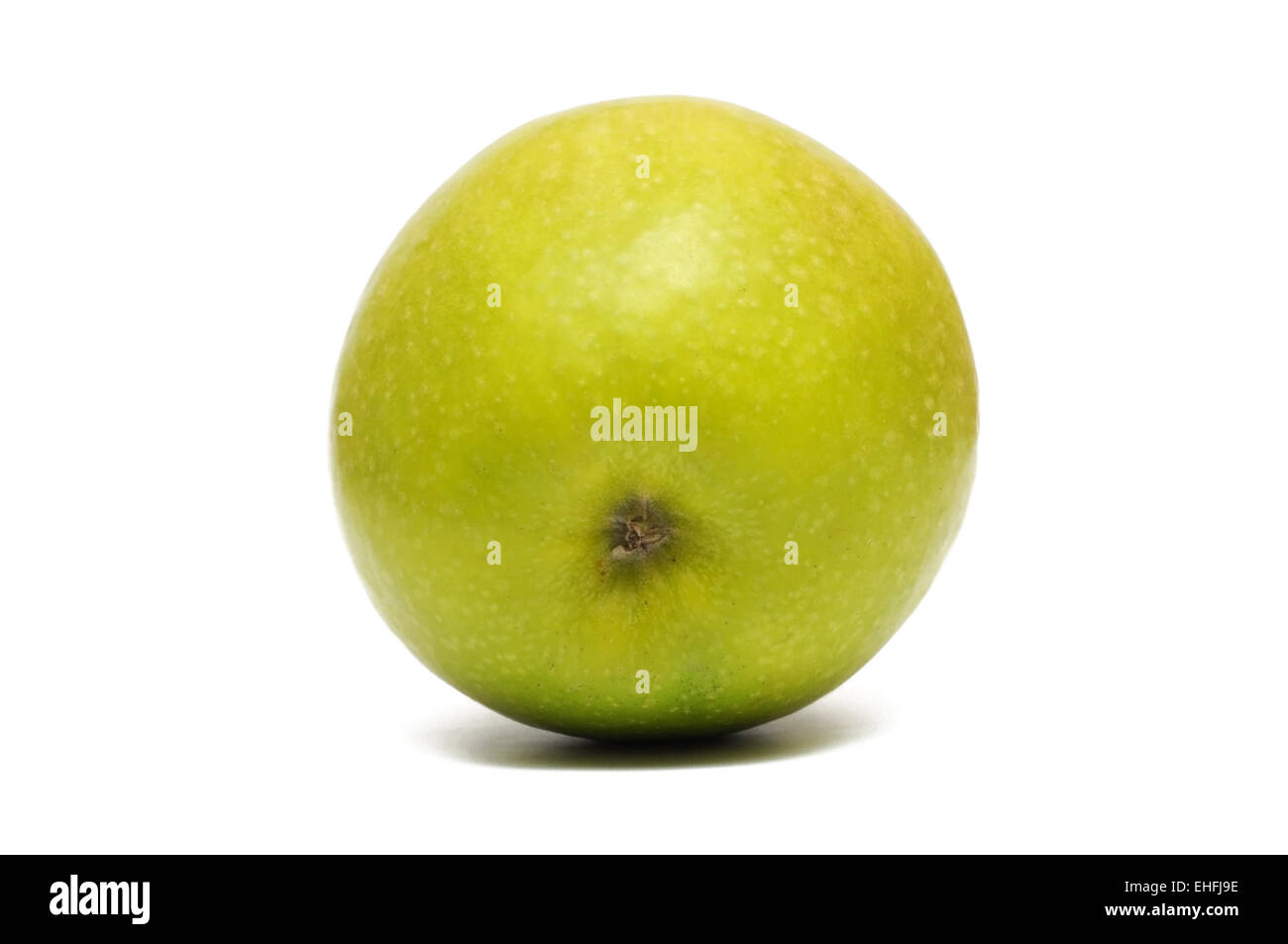 Green apple on a white background Stock Photo - Alamy