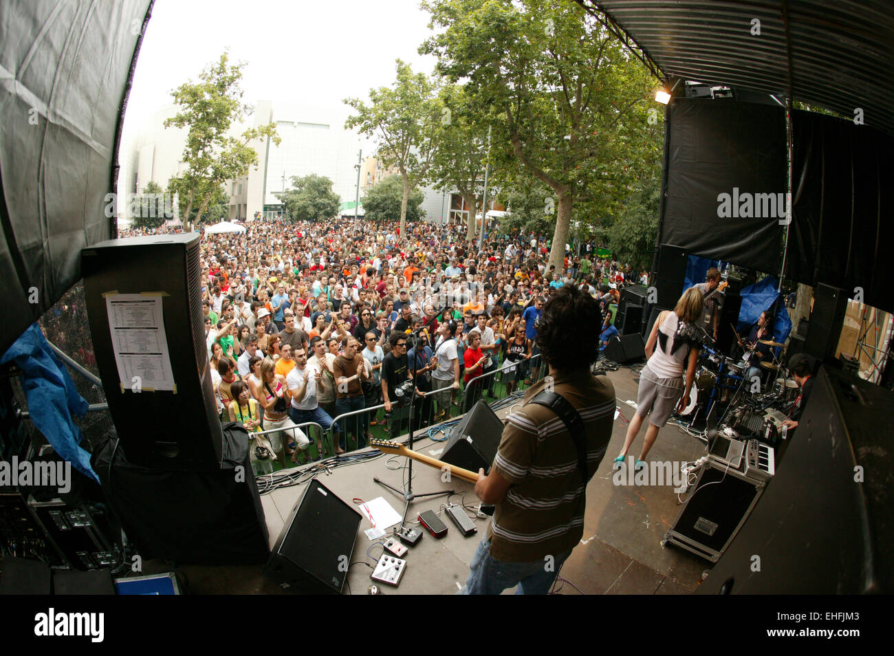 Stage at Sonar festival Barcelona Spain. Stock Photo