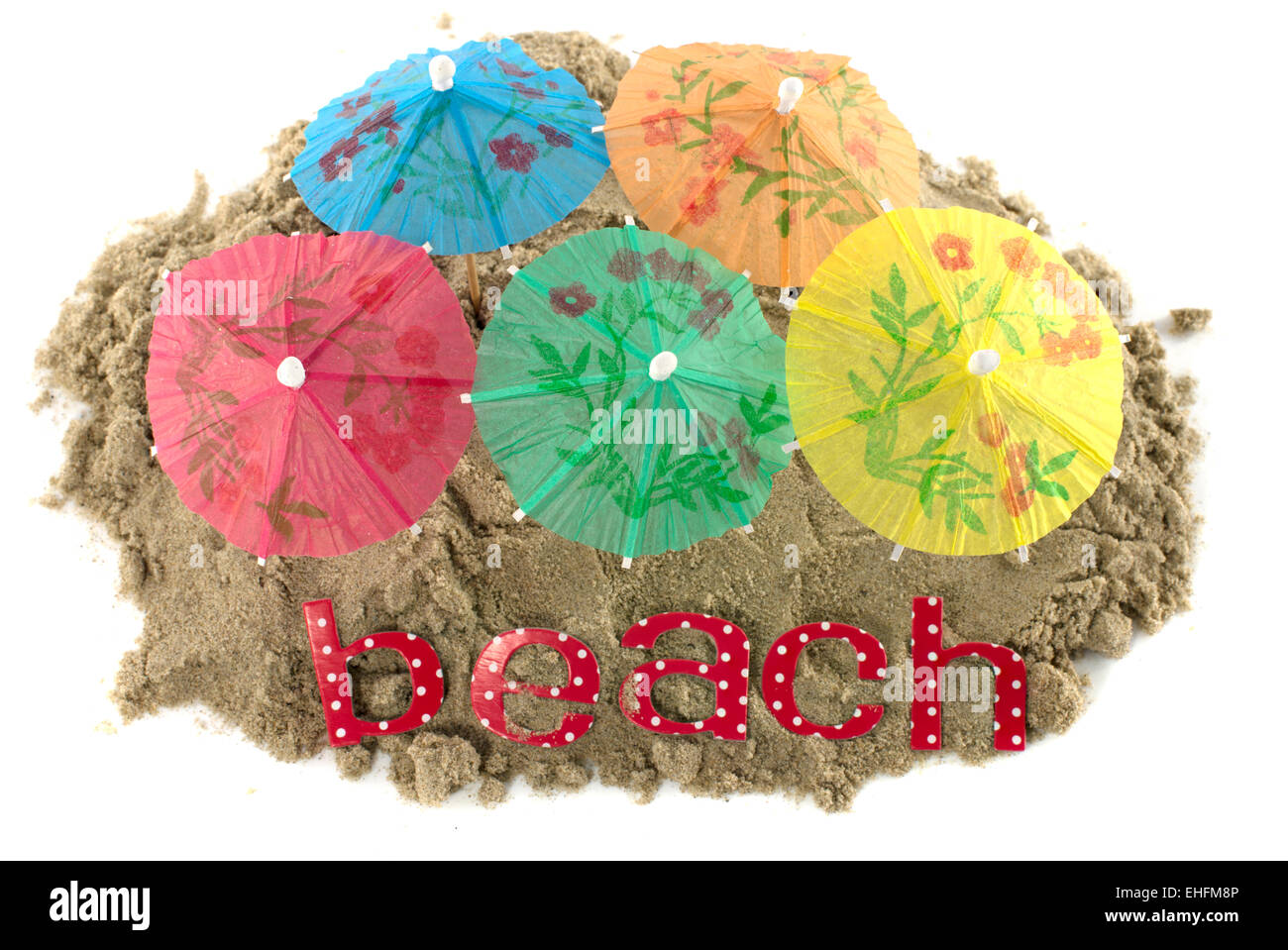 Red yellow blue green umbrella Cut Out Stock Images & Pictures Alamy