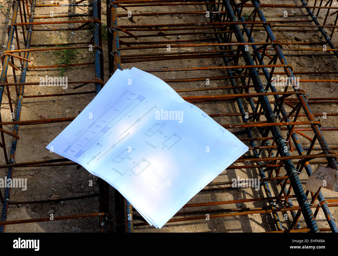 Reinforcing steel bars for building armature Stock Photo Alamy