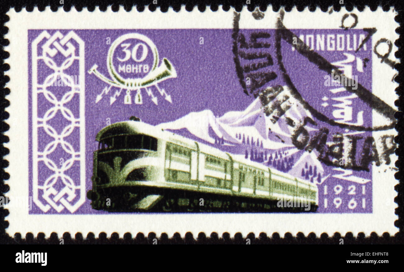 MONGOLIA - CIRCA 1961: stamp printed in Mongolia Stock Photo - Alamy