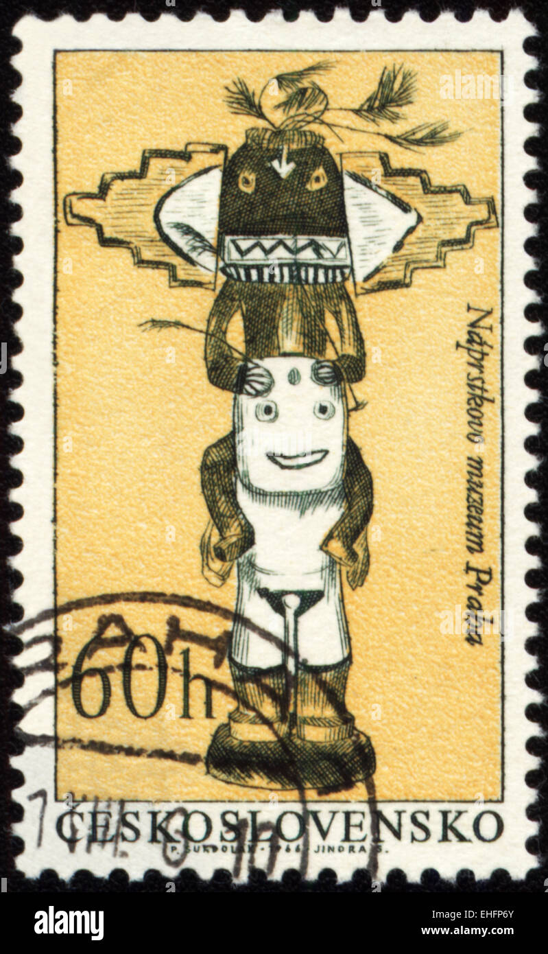 CZECHOSLOVAKIA - CIRCA 1966: stamp printed in Czechoslovakia Stock Photo