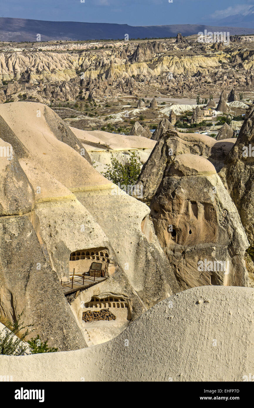 Turkey Cappadocia Goreme Fairy Chimneys Stock Photo