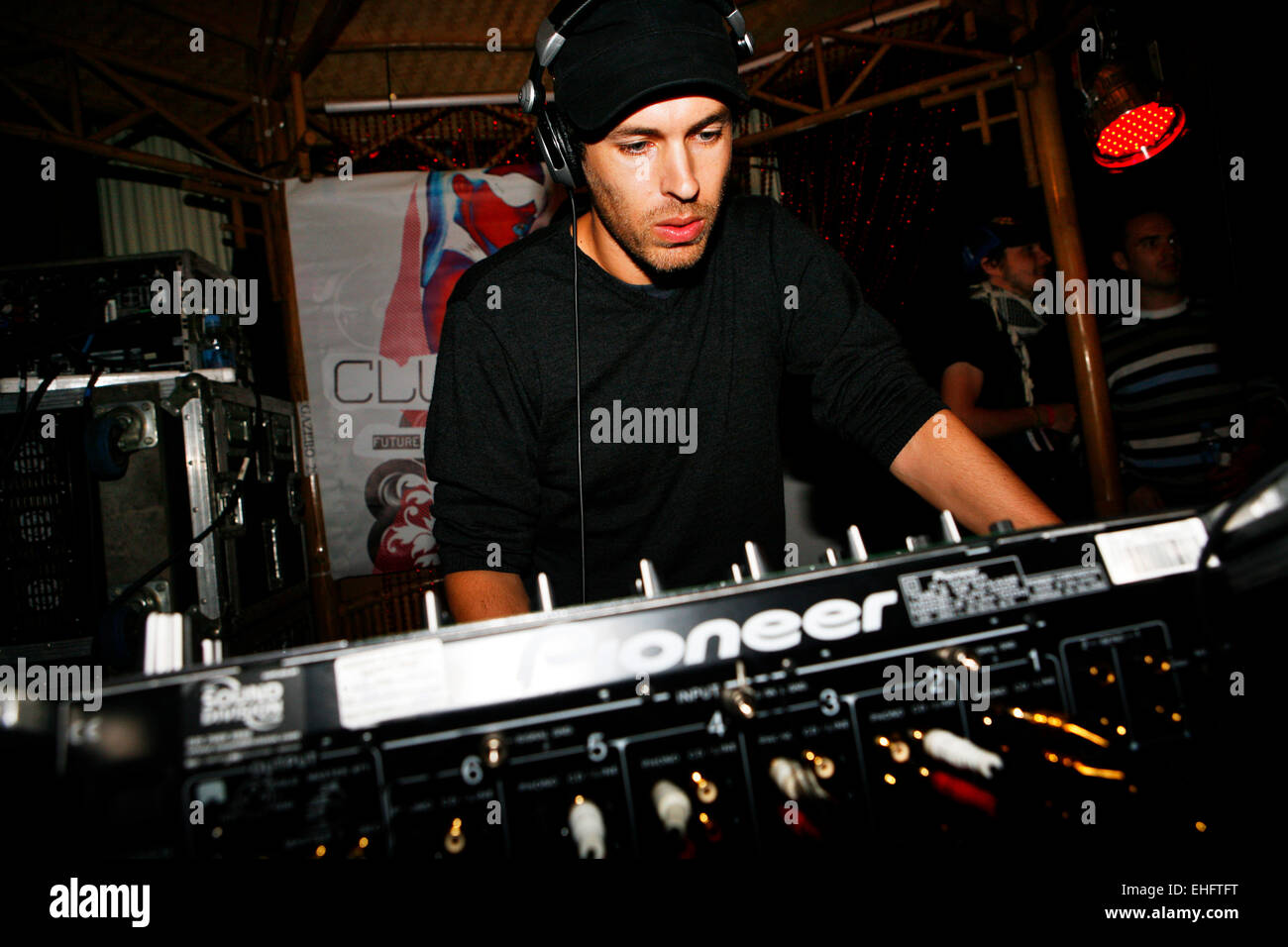 Serge Santiago live at TDK Cross Central Festival 2007 at Canvas in Kings Cross in London. Stock Photo
