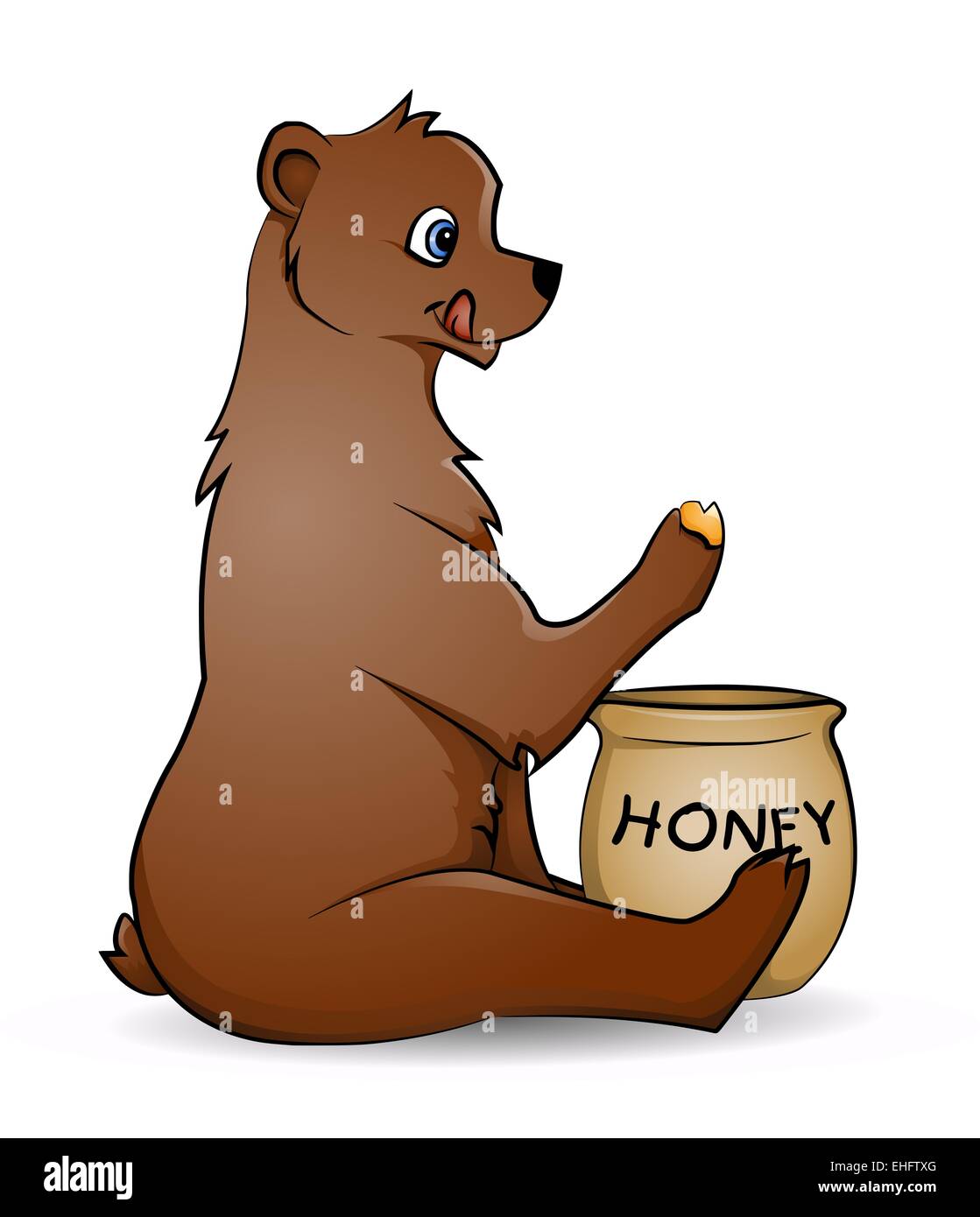 Bear eating honey hires stock photography and images Alamy