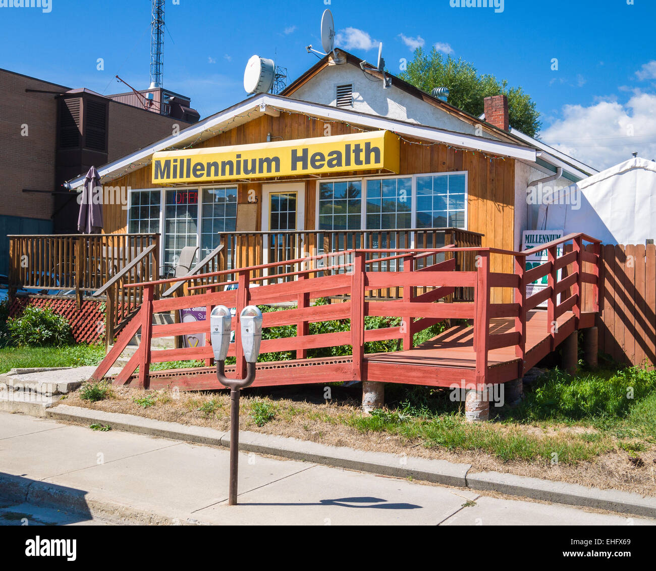 Millennium Health, health consultant and weight loss service, Cranbrook, East Kootenay, BC, Canada Stock Photo