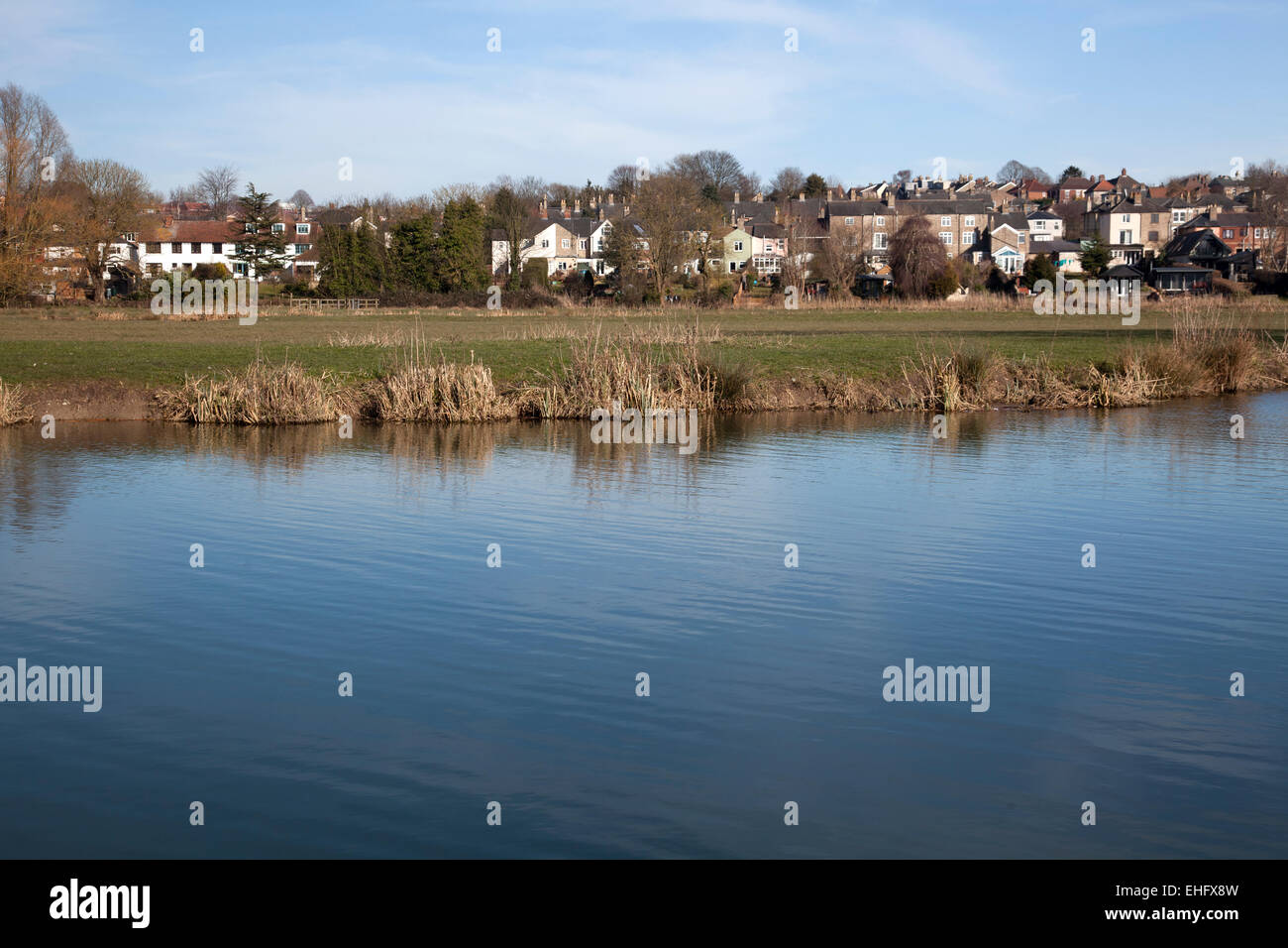 Stour river Sudbury Suffolk Stock Photo