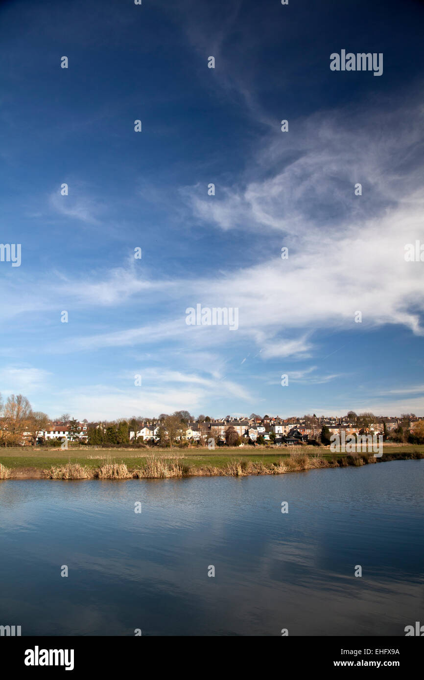 Stour river Sudbury Suffolk Stock Photo