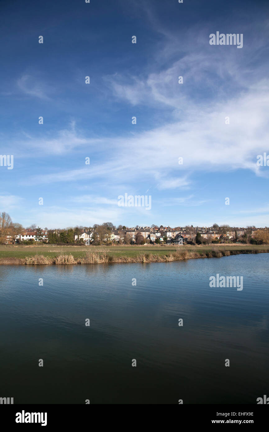 Stour river Sudbury Suffolk Stock Photo