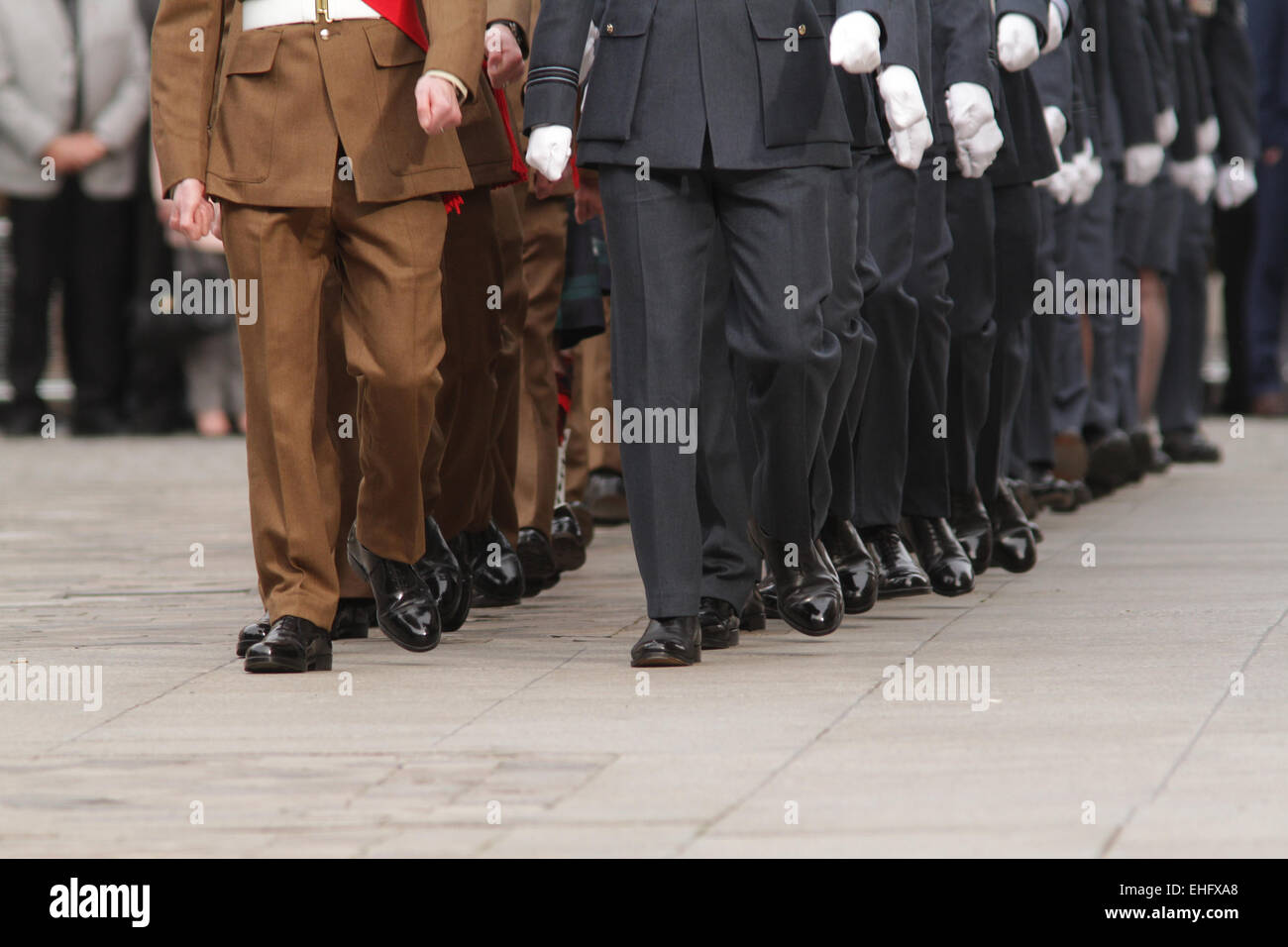 London, UK. 13th March, 2015. Service of Commemoration for troops who were stationed in Afghanistan at St Paul's Cathedral Stock Photo