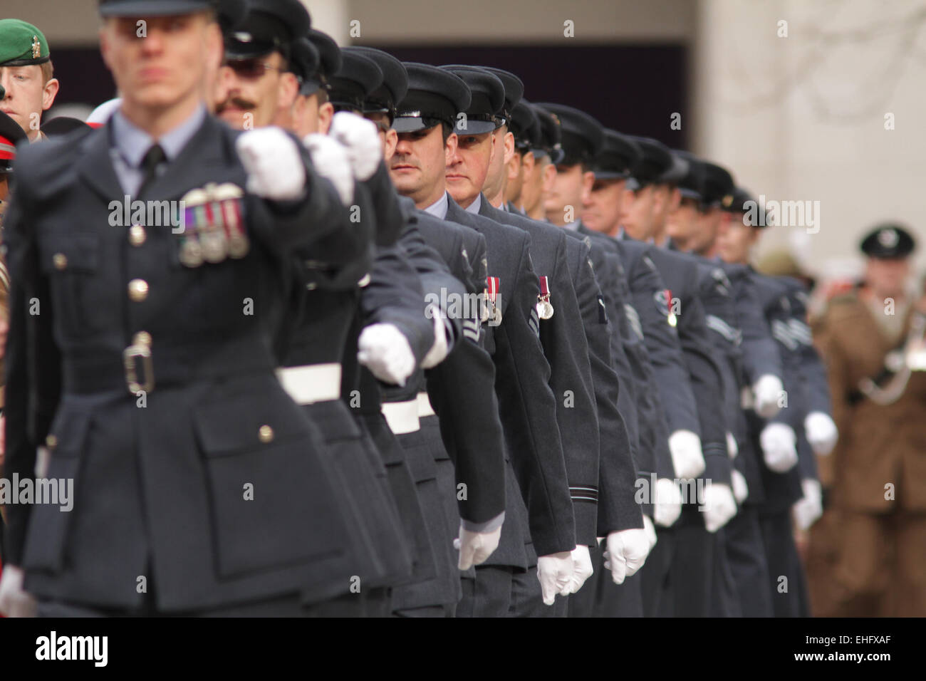 London, UK. 13th March, 2015. Service of Commemoration for troops who were stationed in Afghanistan at St Paul's Cathedral Stock Photo