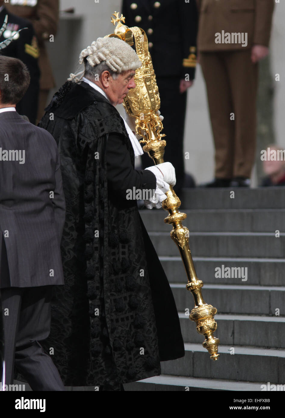 London, UK. 13th March, 2015. Service of Commemoration for troops who were stationed in Afghanistan at St Paul's Cathedral Stock Photo