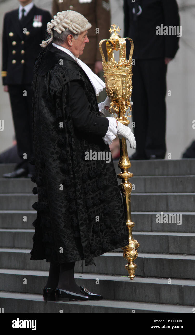 London, UK. 13th March, 2015. Service of Commemoration for troops who were stationed in Afghanistan at St Paul's Cathedral Stock Photo